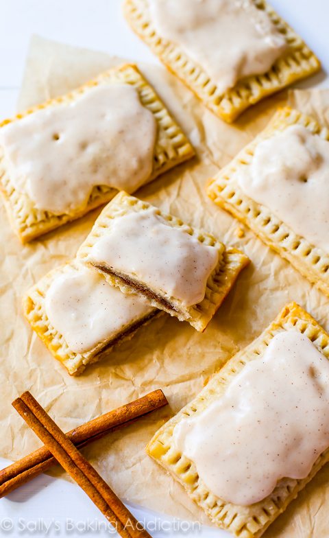 Make-ahead holiday breakfast recipes: Homemade Frosted Brown Sugar Pop Tarts | Sally's Baking Addiction
