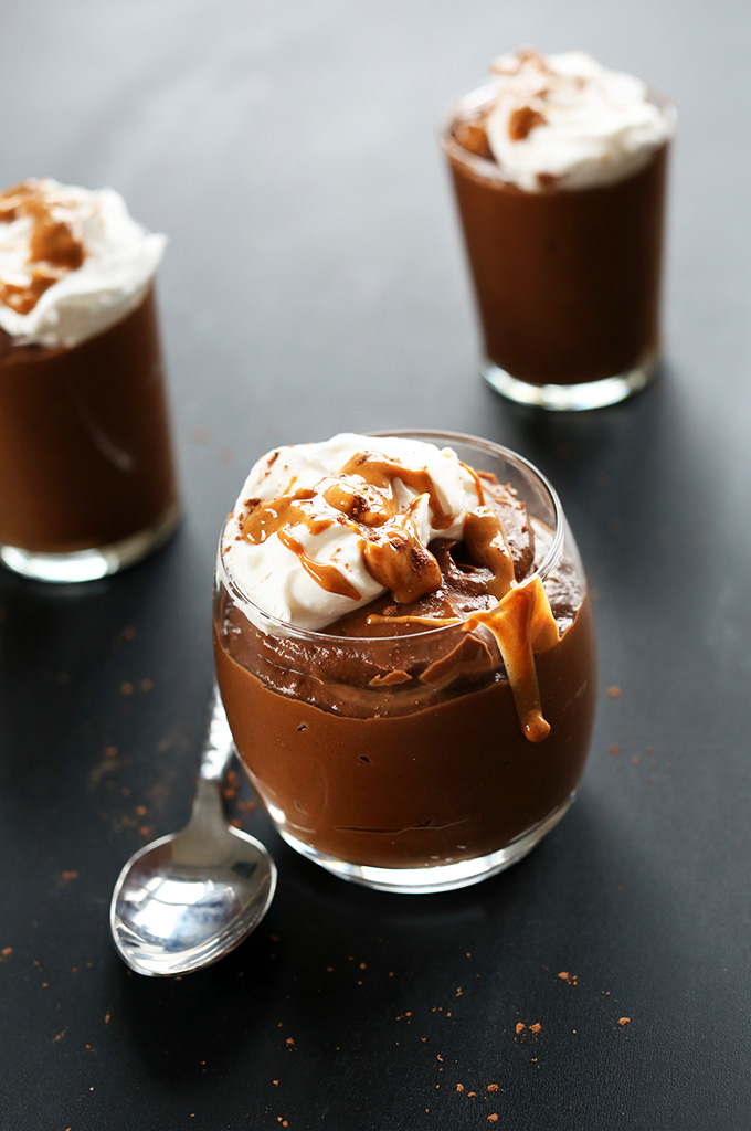 Healthy dessert recipes for kids: Chocolate Peanut Butter Avocado Pudding | The Minimalist Baker