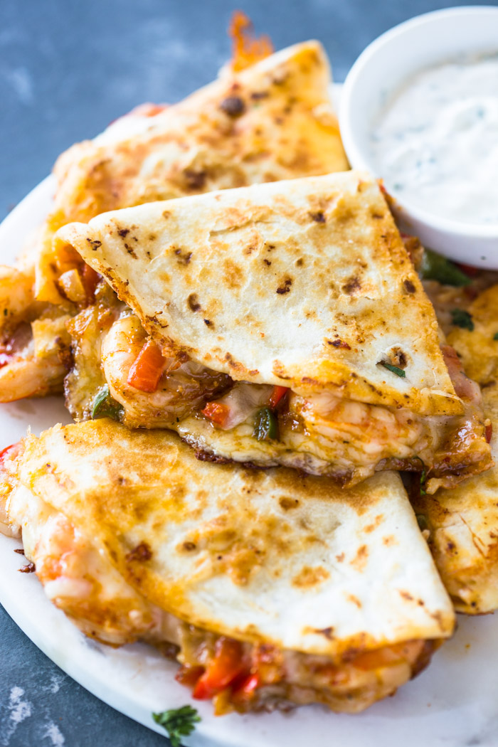 Cool Mom Eats: Shrimp Quesadillas at Gimme Delicious 