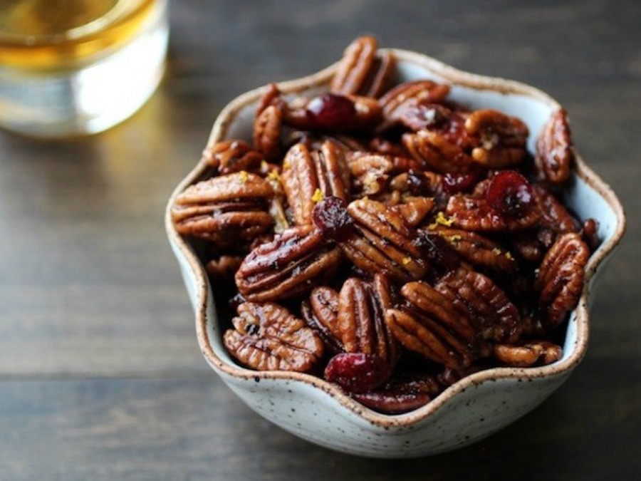 Our favorite homemade holiday food gifts: Bourbon Old Fashioned Glazed Pecans | Serious Eats