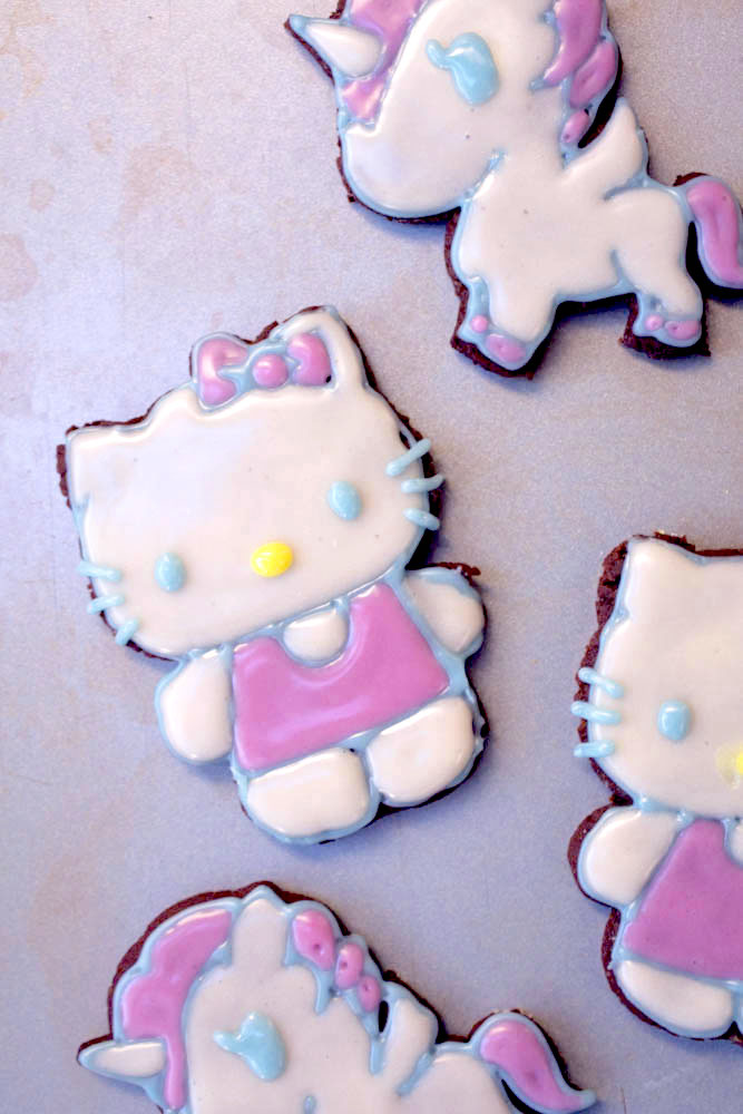 Pop-culture gingerbread cookies: Hello Kitty at Vegan Dollhouse