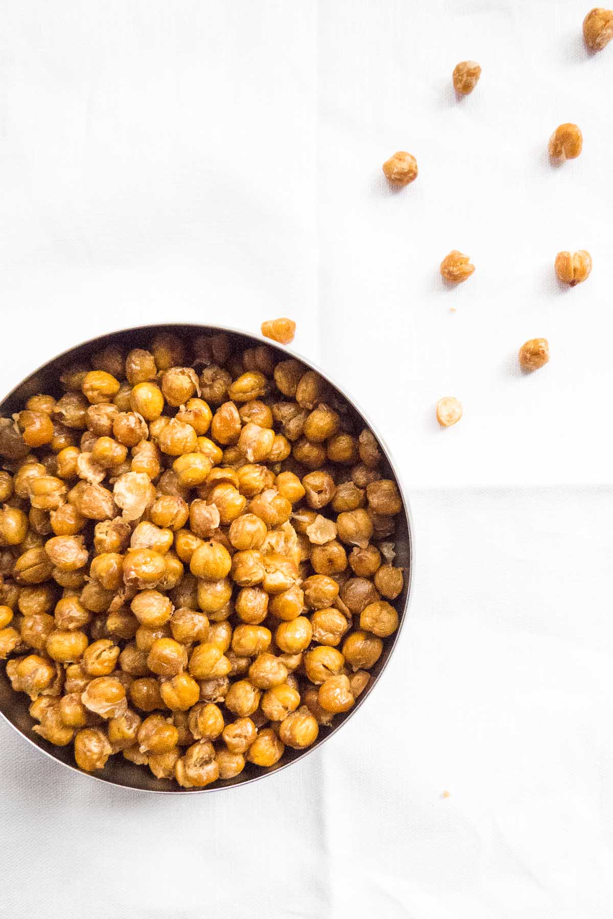 Snack recipes that help you sleep better: Crunchy Salted Roasted Chickpeas | The Beader Chef