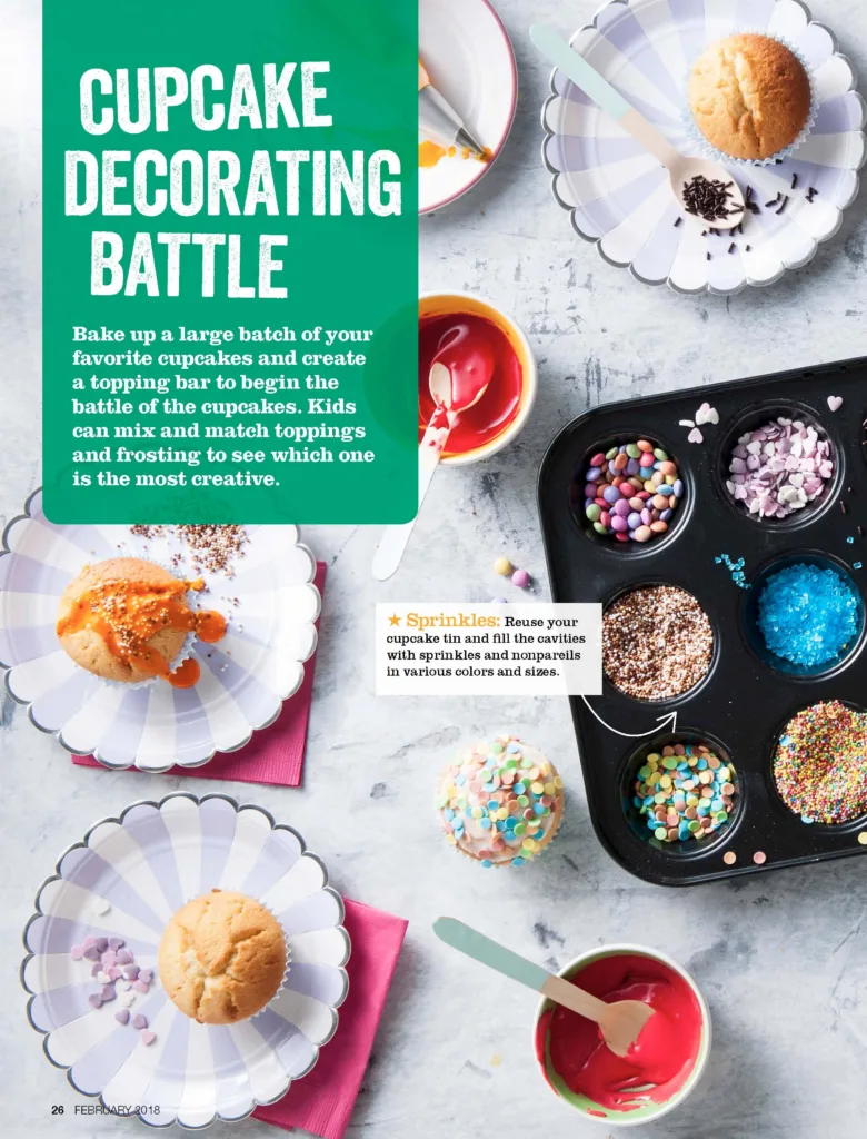 Savory Magazine's free snow day boredom busters guide: How to host your own version of Cupcake Wars | Cool Mom Eats (sponsored)