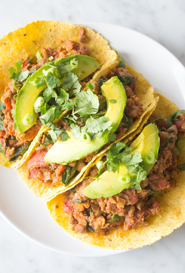 Cool Mom Eats weekly meal plan: Lentil Chili Tacos | Sweet Potato Soul Cool Mom Eats weekly meal plan: Lentil Chili Tacos | Sweet Potato Soul
