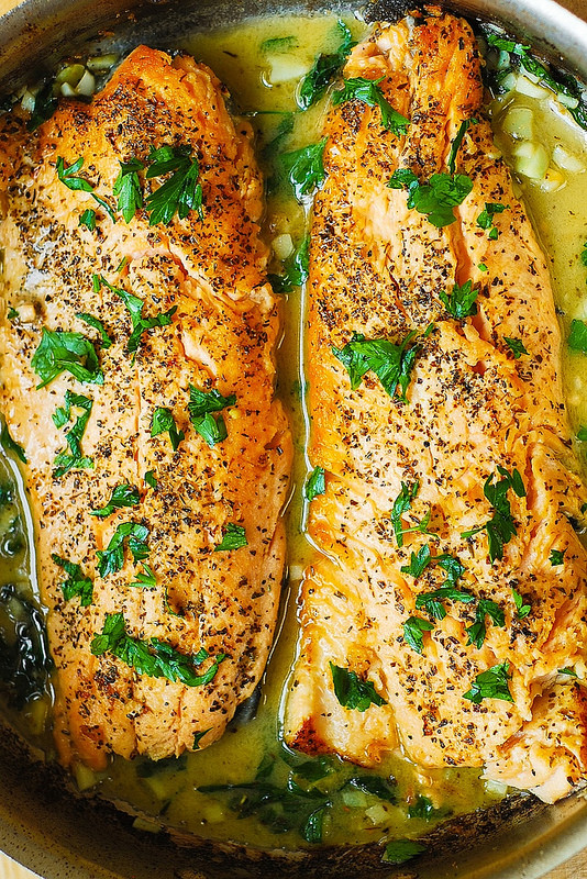 Cool Mom Eats weekly meal plan: Trout with Garlic Lemon Butter Herb Sauce | Julia's Album Cool Mom Eats weekly meal plan: Trout with Garlic Lemon Butter Herb Sauce | Julia's Album