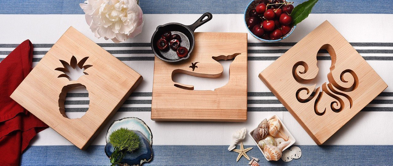 Words with Boards: Adorable wooden trivets come in so many neat designs to choose from | Cool Mom Eats