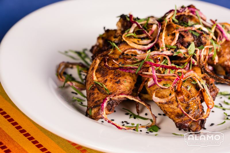 Ethiopian inspired spiced chicken wings on the Alamo Drafthouse Black Panther menu
