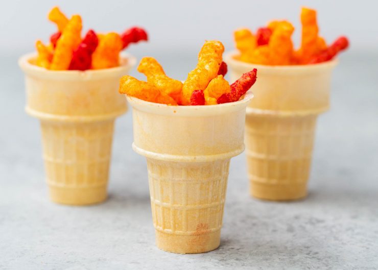 Olympics snack recipes: Olympic Flame Cheeto snack | I Heart Naptime