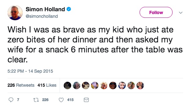 Funniest tweets about picky eaters from hilarious parents on Twitter: Simon Holland via Twitter