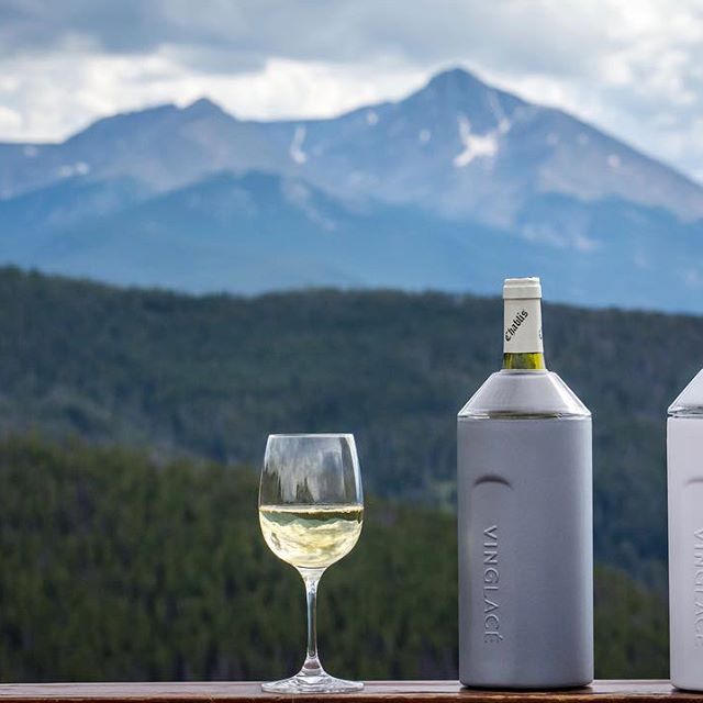 Vinglacé wine sleeve keeps whites, reds, and bubblies at the perfect temperature without even having to chill the sleeve!