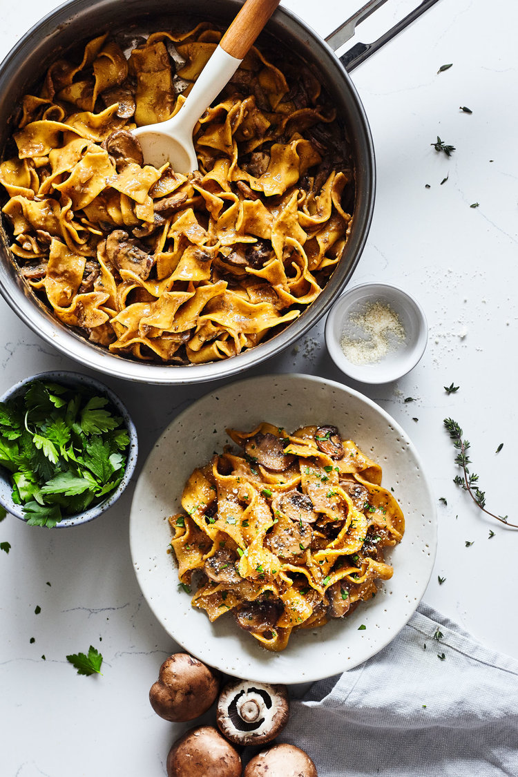 Cool Mom Eats weekly meal plan: Mushroom Stroganoff | Evergreen Ktichen