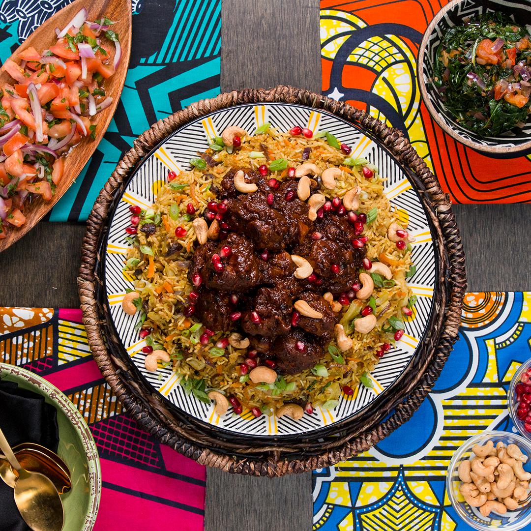 Weekly meal plan: Wakandan jeweled pilaf with lamb berbere at Tasty Weekly meal plan: Wakandan jeweled pilaf with lamb berbere at Tasty