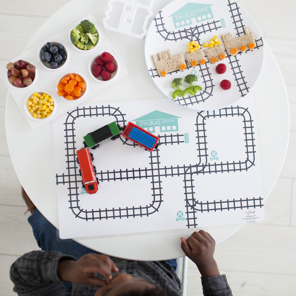 Dylbug Drivers placemats: So cute -- and a fun way to get picky eaters more excited about sitting at the table | Cool Mom Eats