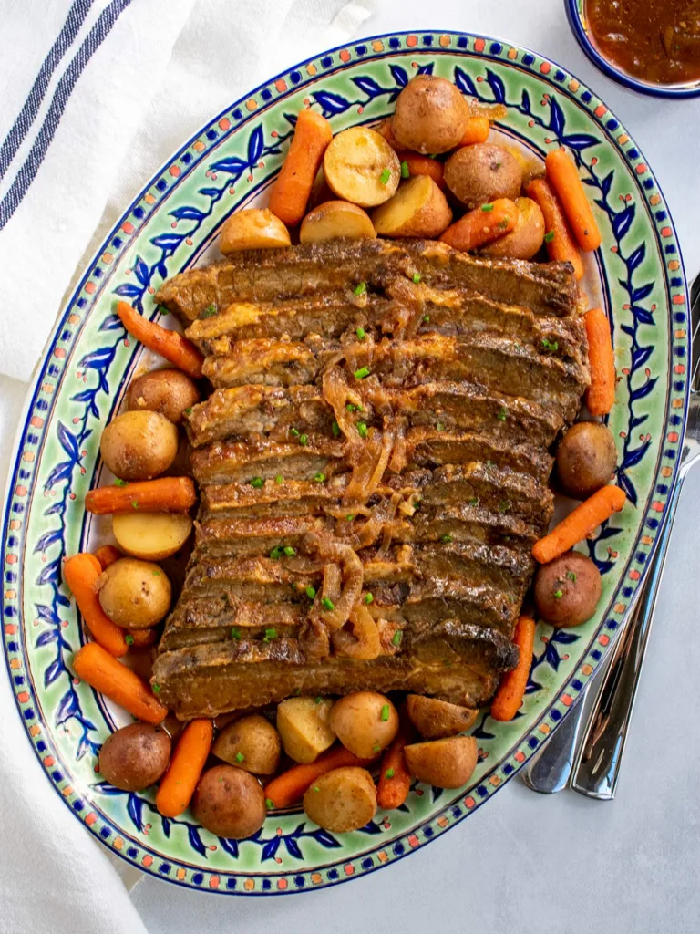 Jewish Beef Brisket with Sweet and Tangy Braising Sauce from OMG Yummy Jewish Beef Brisket with Sweet and Tangy Braising Sauce from OMG Yummy