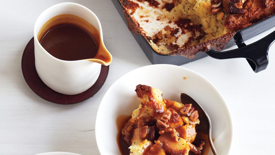 Boozy dessert recipes for St. Patrick's Day: Pecan, Bourbon, and Butterscotch Bread Pudding | Photo by Marcus Nilsson for Bon Appetit Boozy dessert recipes for St. Patrick's Day: Pecan, Bourbon, and Butterscotch Bread Pudding | Photo by Marcus Nilsson for Bon Appetit