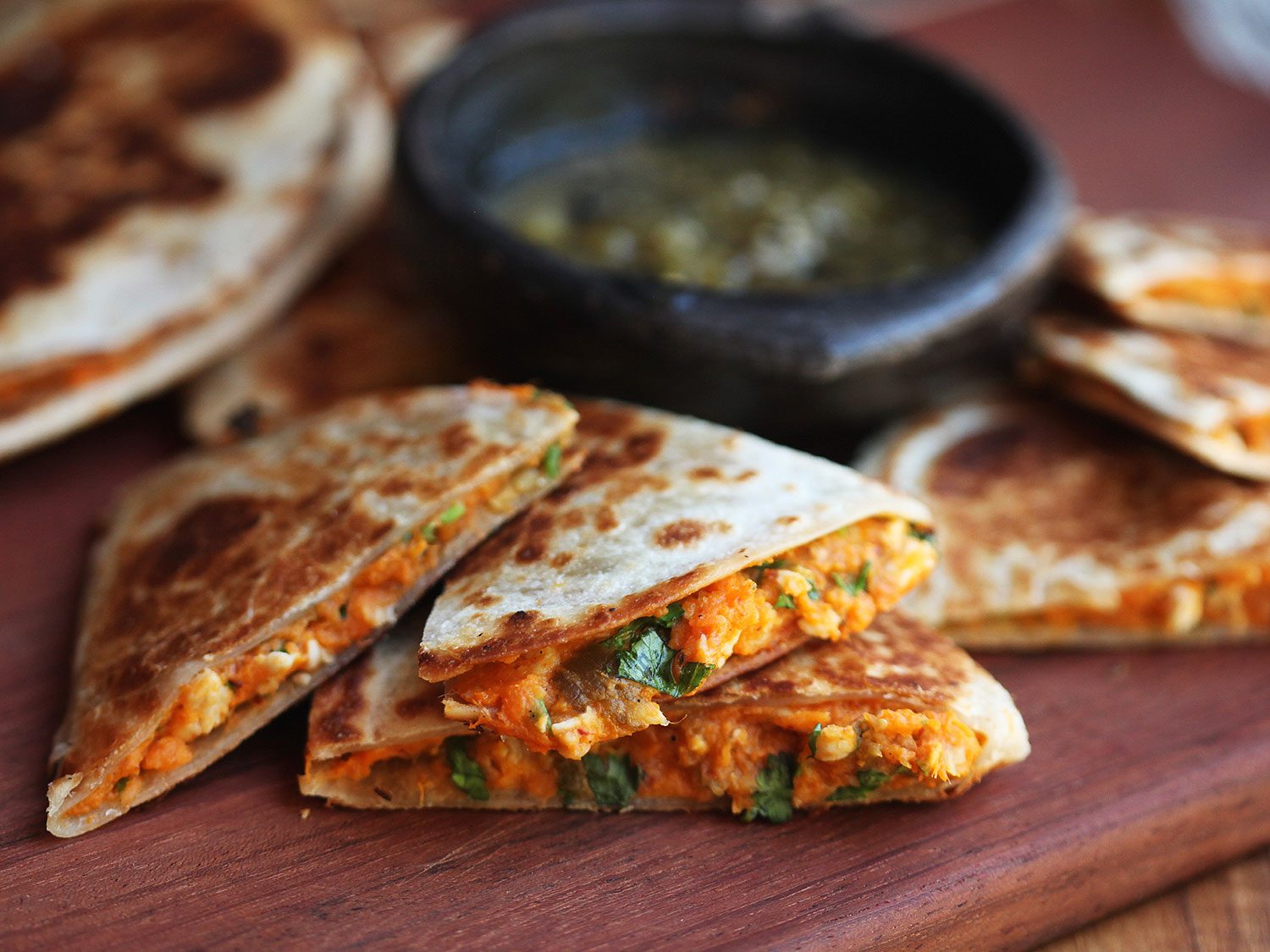 Budget-friendly dinners: Vegan Sweet Potato "Quesadillas" | Serious Eats Budget-friendly dinners: Vegan Sweet Potato "Quesadillas" | Serious Eats