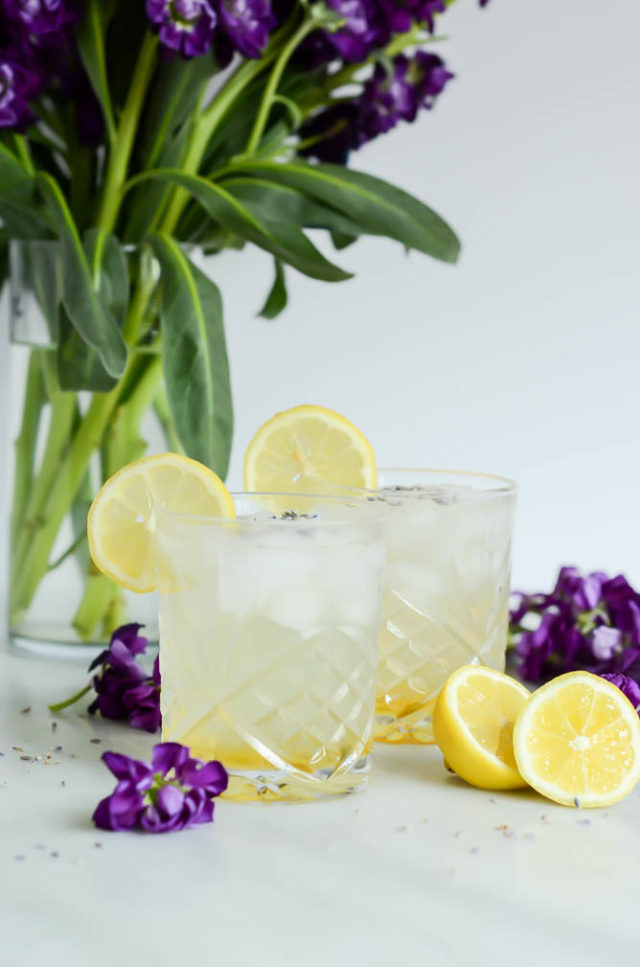 Botanical cocktail recipes: Lavender Collins at Cali Girl Cooking