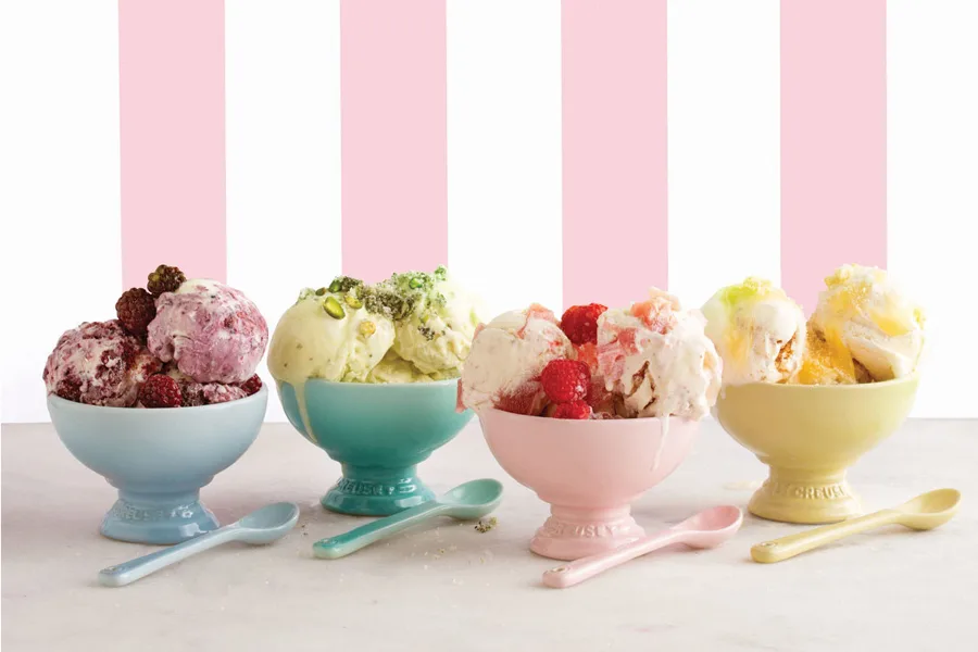 Le Creuset launches the affordable Sorbet Collection of ice cream bowls, mugs, mini cocottes, teaspoons and more