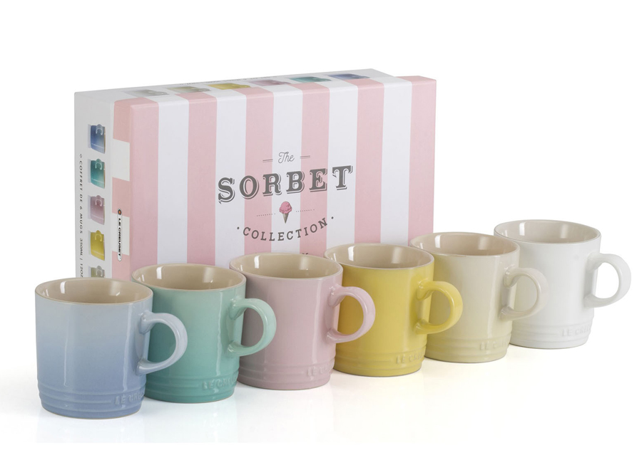 Le Creuset’s affordable Sorbet Collection: Mugs