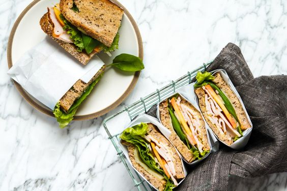 Mother's Day picnic recipes: Turkey, Peach & Basil Sandwiches | Zestful Kitchen