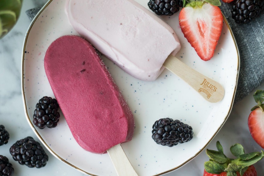 The best low sugar popsicle brands for summer: Julie's Organic
