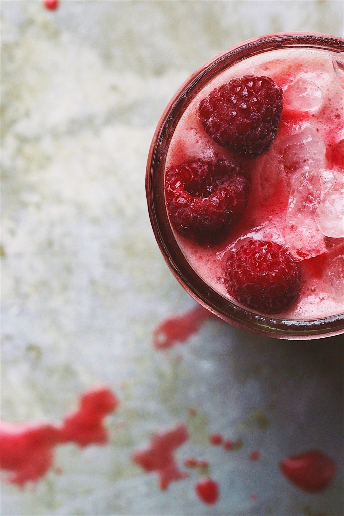 Botanical cocktail recipes: Chamomile Raspberry Coconut Cream Soda can be made non-alcoholic too | With Food + Love