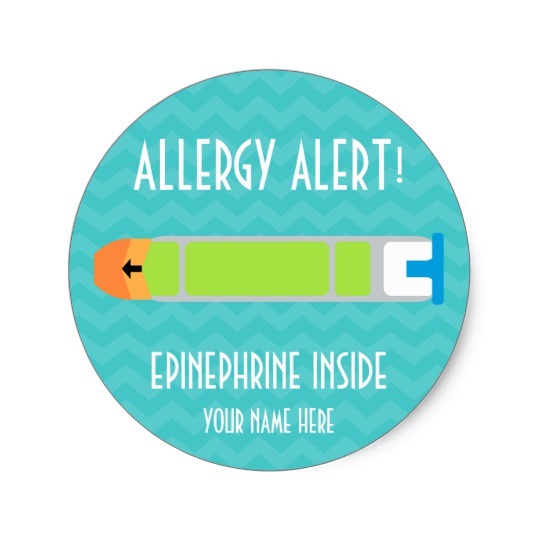 Custom food allergy labels: EpiPen ID labels at Zazzle Custom food allergy labels: EpiPen ID labels at Zazzle