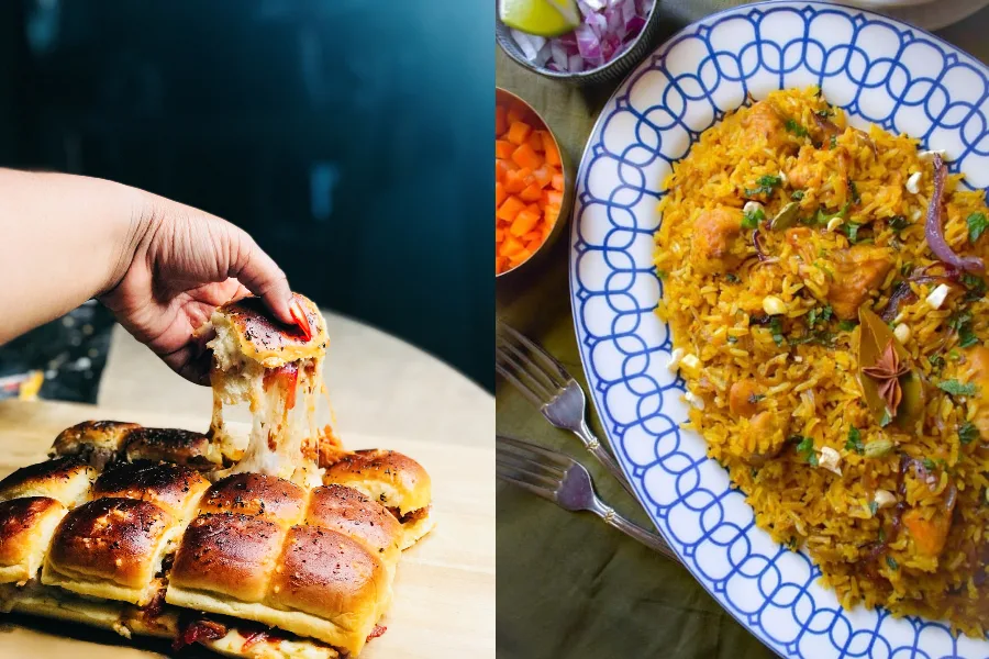On the latest Cool Mom Eats weekly meal plan: 5 easy, family-friendly recipes for the busy week ahead, including Sweet and Spicy Jackfruit Sliders at Redefined Worth and Easy, Lighter Chicken Biryani at Easy Cooking with Molly