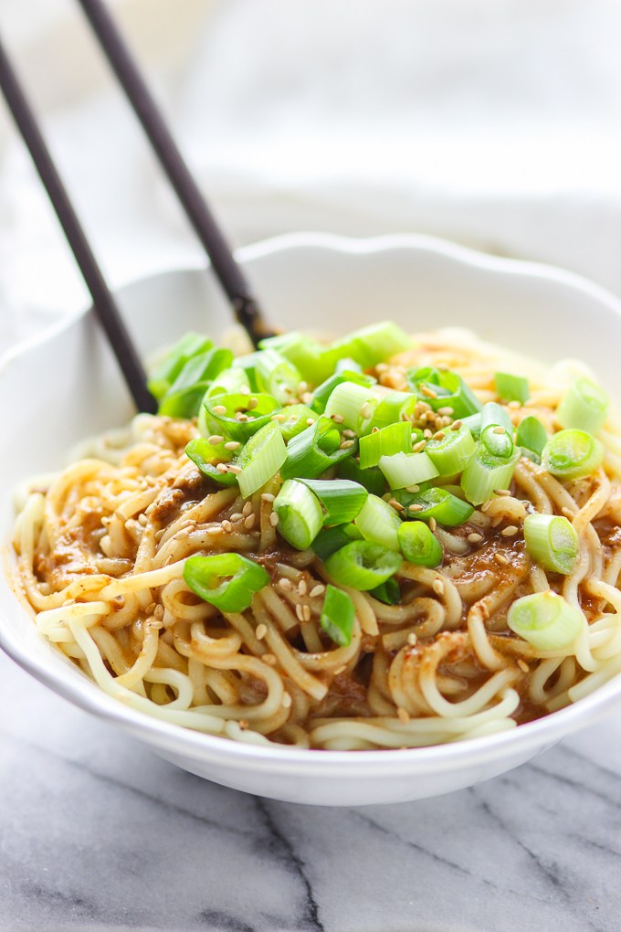 Cool Mom Eats weekly meal plan: Easy Sesame Noodles at Spice the Plate Cool Mom Eats weekly meal plan: Easy Sesame Noodles at Spice the Plate