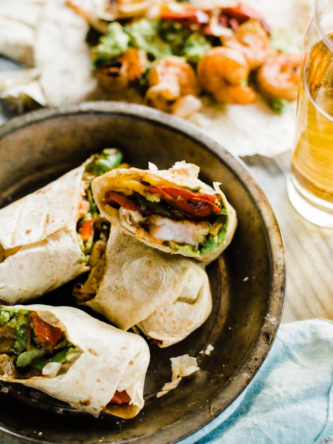 Cool Mom Eats weekly meal plan: Grilled Shrimp Fajita Wraps at Dad With A Pan Cool Mom Eats weekly meal plan: Grilled Shrimp Fajita Wraps at Dad With A Pan