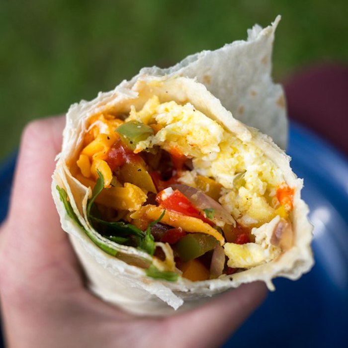 Simple camping recipes: Breakfast Burritos at The Camp Gal