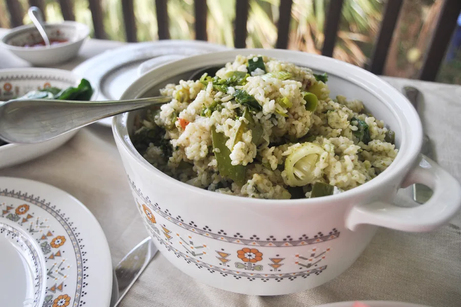 7 essentials to keep in the freezer that makes mealtime easier for families! Like rice, for this last minute risotto by Anne Wolfe Postic | Cool Mom Eats