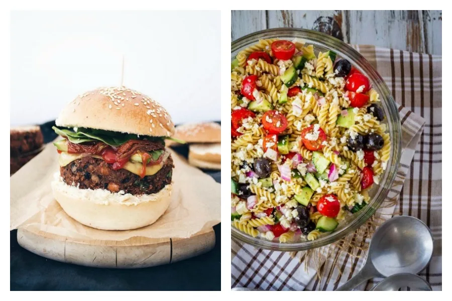 Weekly meal plan: 5 easy recipes for the week ahead, from savory burgers for Meatless Monday to a flavor-packed Greek pasta salad