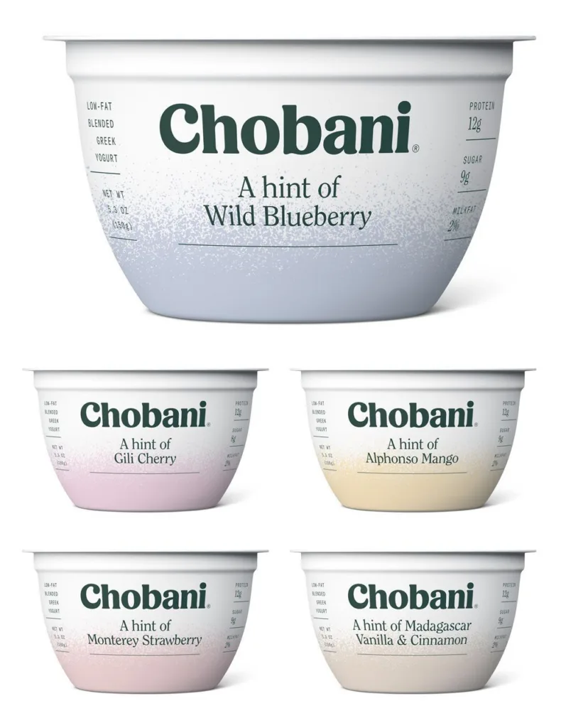 Lunch box snacks made more healthful: Swap out highly sweetened yogurts for greek yogurt like Chobani A Hint Of