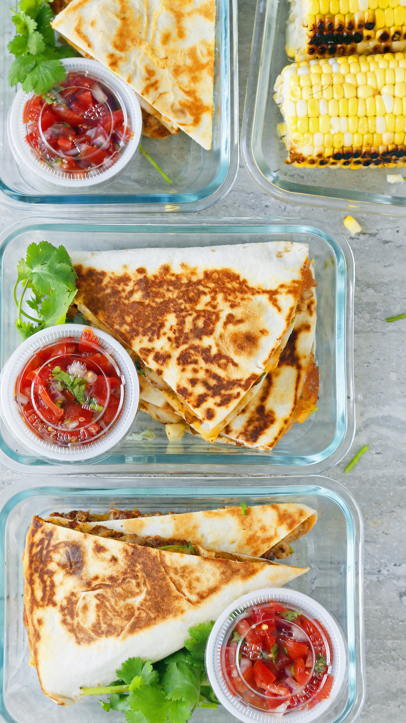 Hot lunch box ideas for school: Chicken Ranch Quesadillas at Kitchen @ Hoskins