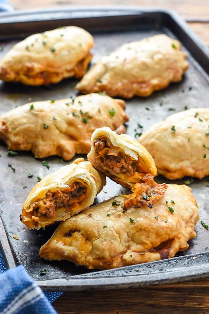 Hot lunch box ideas for school: Cheesy Beef Empanadas at NeighborFood