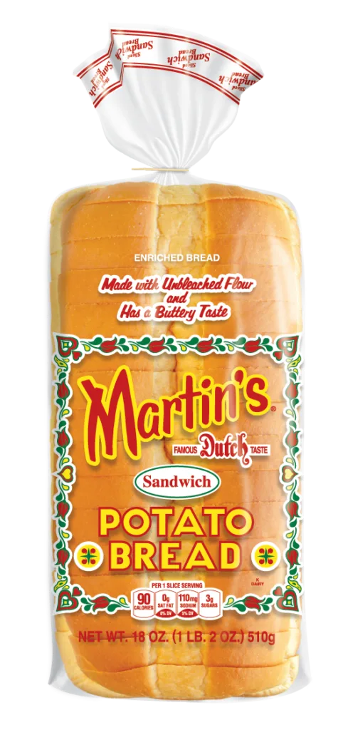 Martin's Potato Bread contains 4g protein in each slice -- good picky eater hack for school lunch! Martin's Potato Bread contains 4g protein in each slice -- good picky eater hack for school lunch!