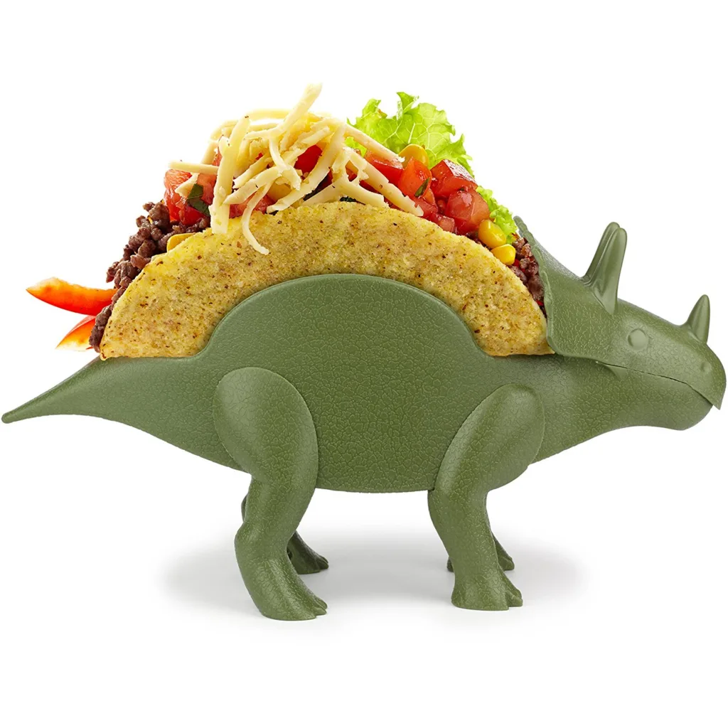 Triceratops Taco Holder for Kids by FunWares | Dishes to make mealtime fun at CoolMomEats.com