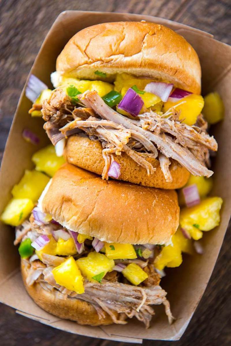 Weekly meal plan: Jamaican Jerk Pork sandwiches at Slow Cooker Gourmet 