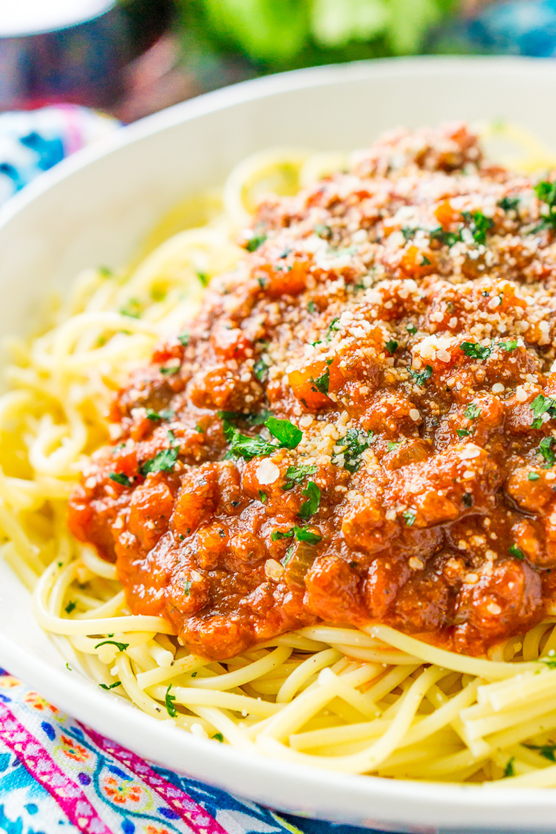 Weekly meal plan: Spaghetti Bolognese at Sugar and Soul
