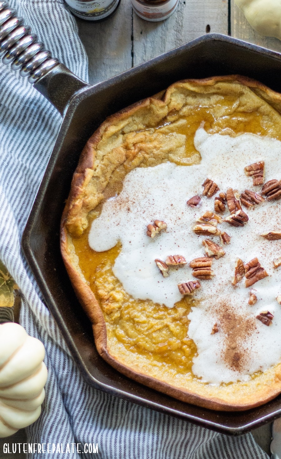 Creative ways to use canned pumpkin in recipes: Gluten-free pumpkin spice Dutch baby | Gluten Free Palate