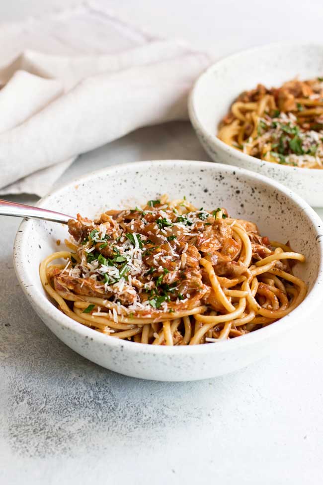 Weekly Meal Plan: Instant Pot Chicken Ragu at Girl Gone Gourmet
