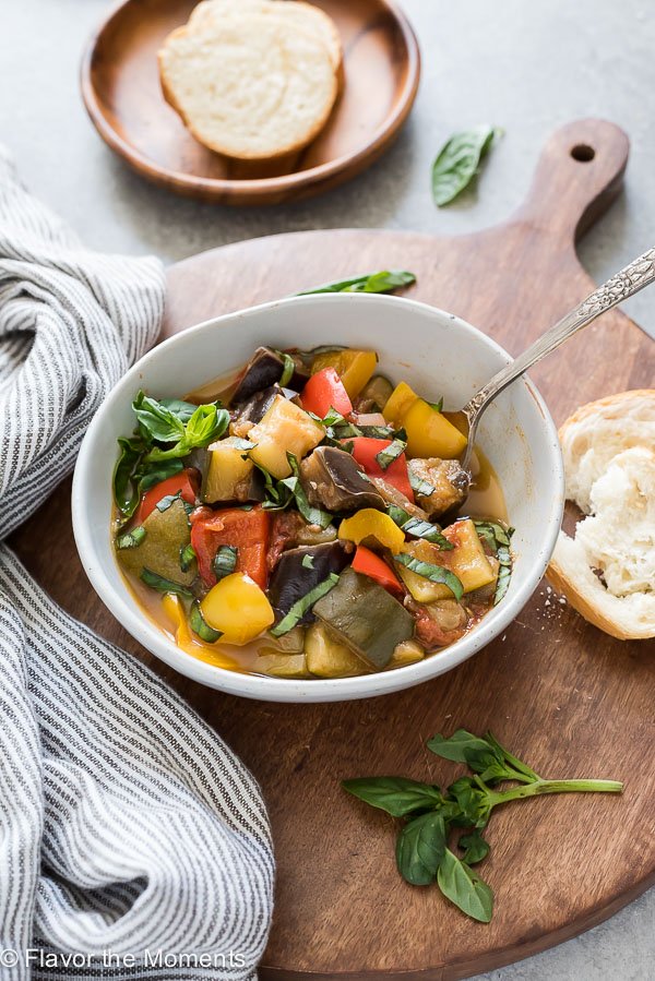 Classic dinner recipes for the Instant Pot: Instant Pot Ratatouille recipe from Flavor the Moments