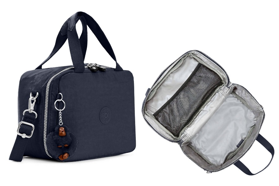 Kipling soft lunch bags for big kids in solids and sophisticated prints