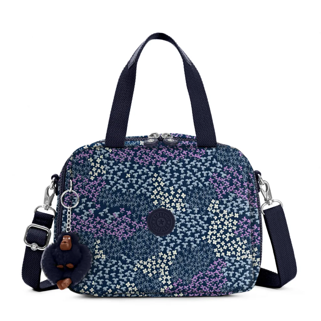 Kipling soft lunch bags in bold colors and fun prints, all on sale Kipling soft lunch bags in bold colors and fun prints, all on sale