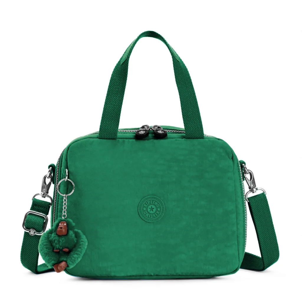 Kipling Miyo soft lunch bag in green Kipling Miyo soft lunch bag in green