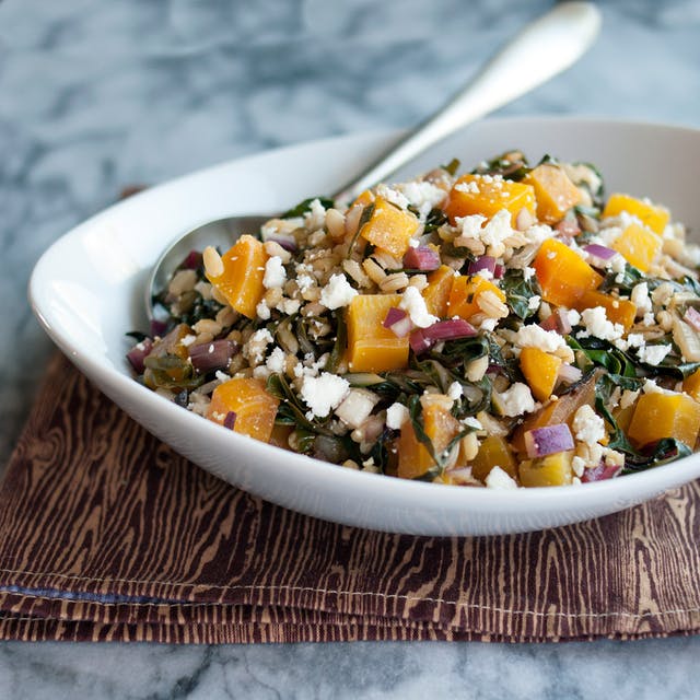 Rosh Hashanah Menu ideas: Roasted Beet and Barley Salad from Emma Christensen at the Kitchn.