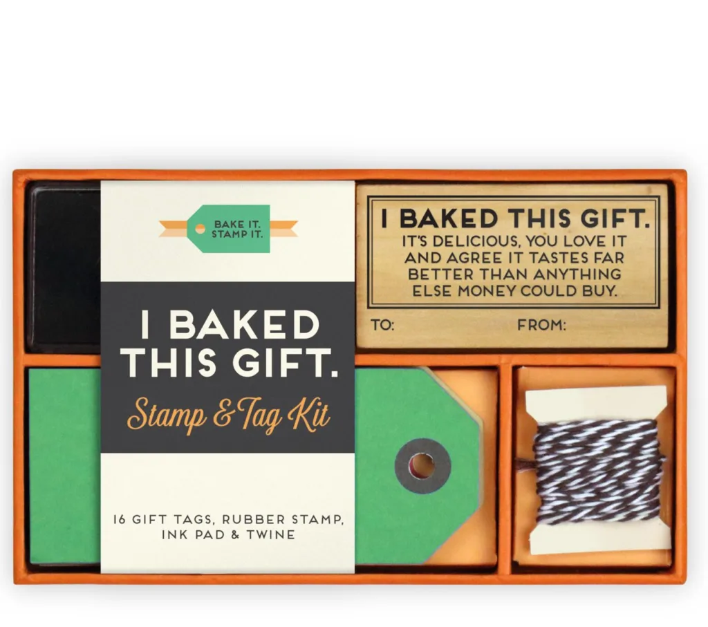 This Robert Mahar designed baking gift card and stamp kit makes homemade food gifts so much more clever -- and easy! This Robert Mahar designed baking gift card and stamp kit makes homemade food gifts so much more clever -- and easy!