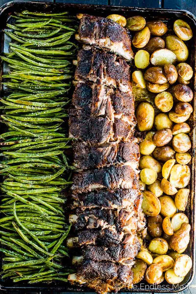 Weekly meal plan: Sheet pan ribs at The Endless Meal