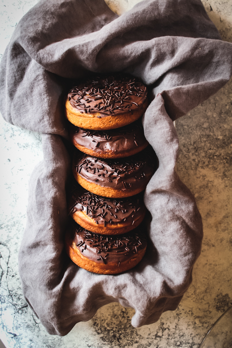 Best fall donut recipes: Pumpkin donuts with chocolate ganache at Fig and Fork